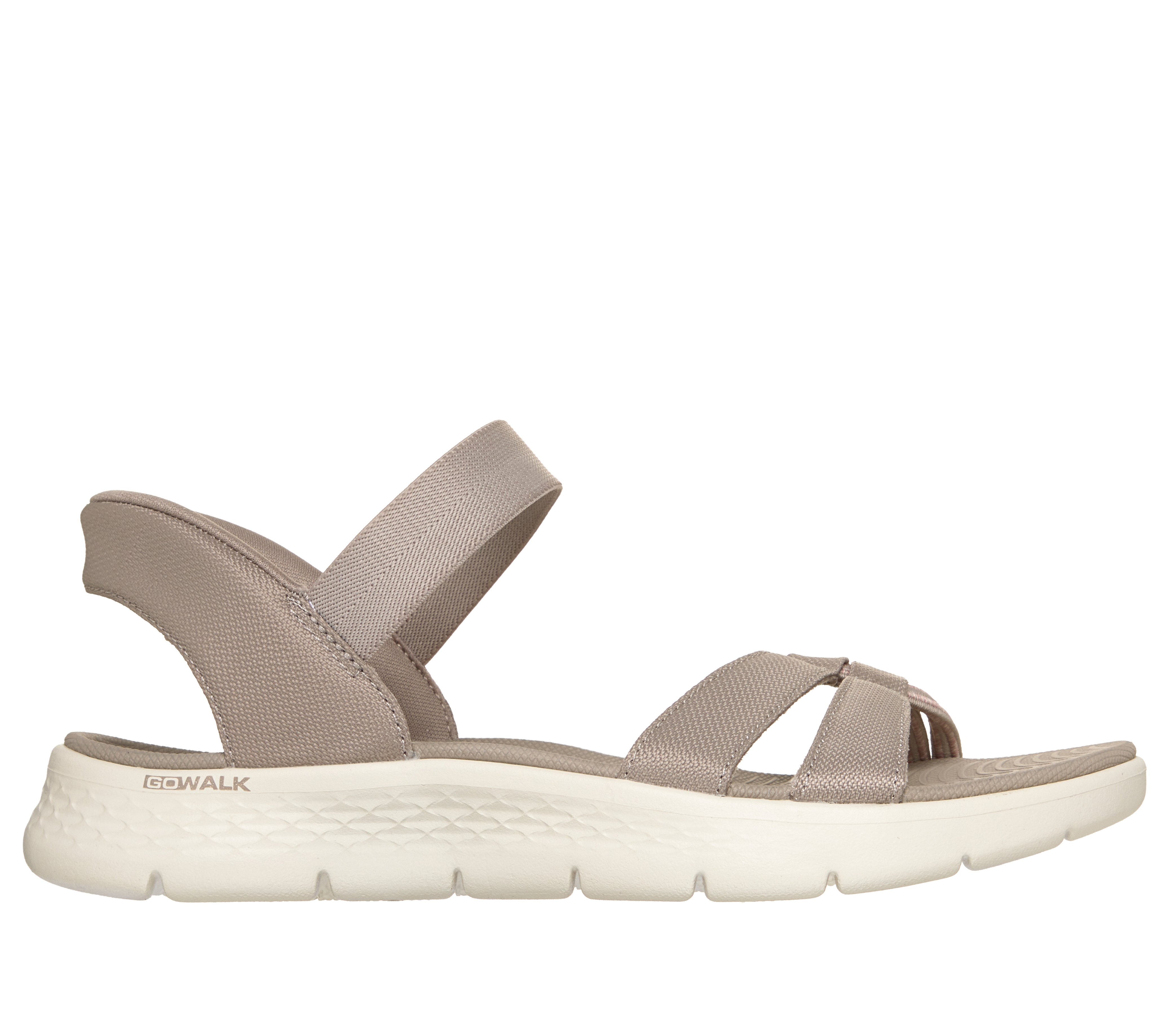 Skechers Slip-ins: GO WALK Flex Sandal - Romi - TAUPE / MULTI