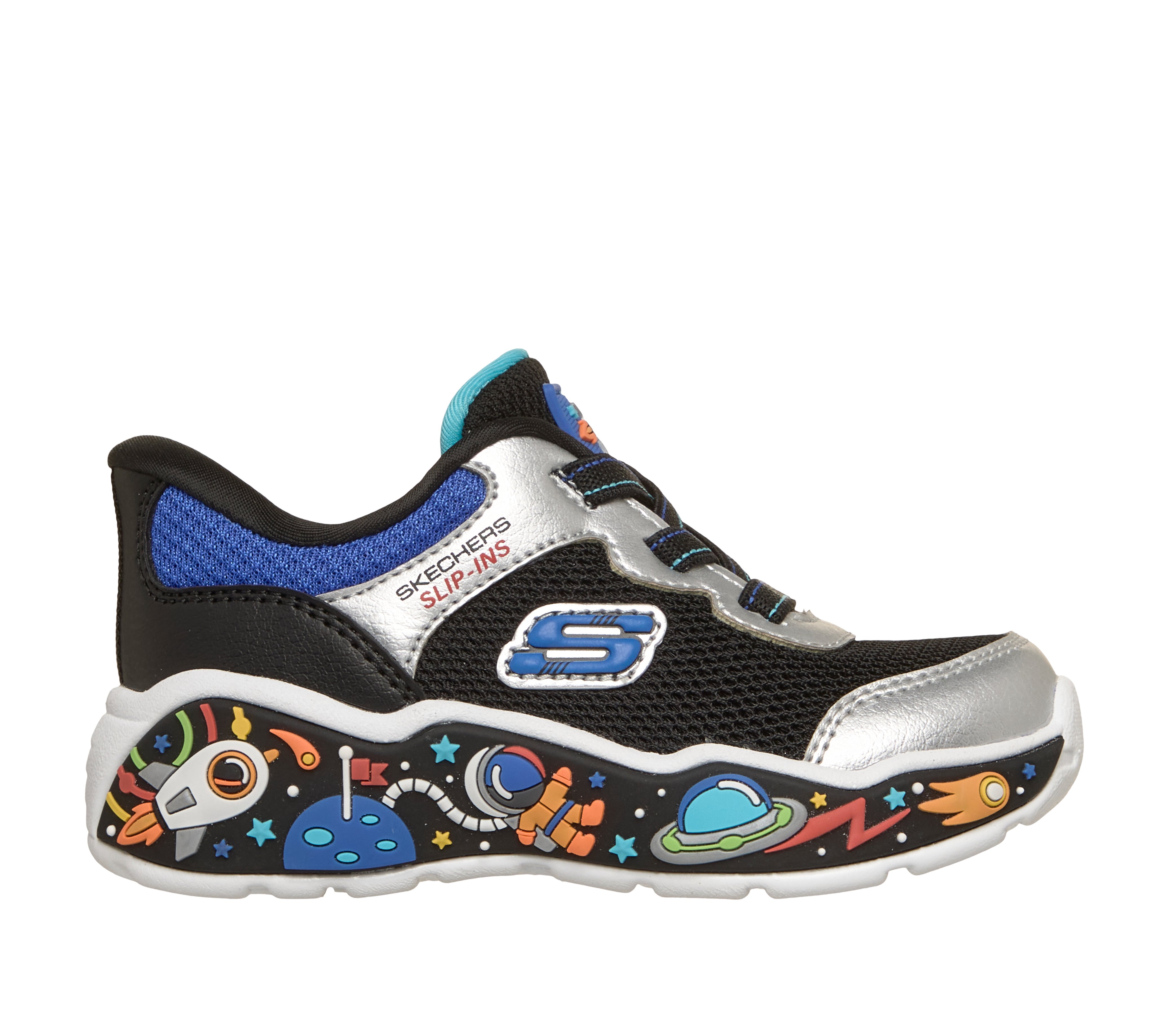 Skechers Slip-ins: Play Scene - Power Scouts - BLACK / SILVER