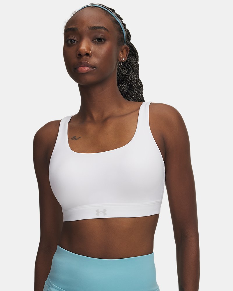 UA Motion High Women's Sports Bra - White