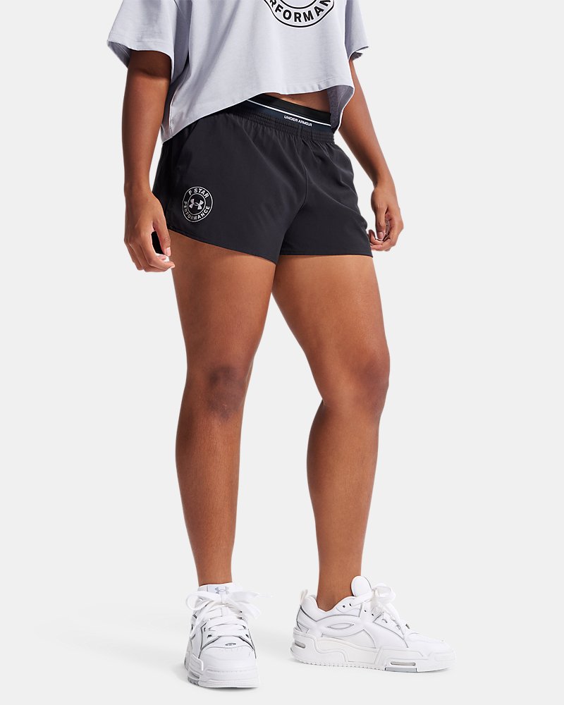 UA x P-Star Performance Woven Women's Shorts - Black