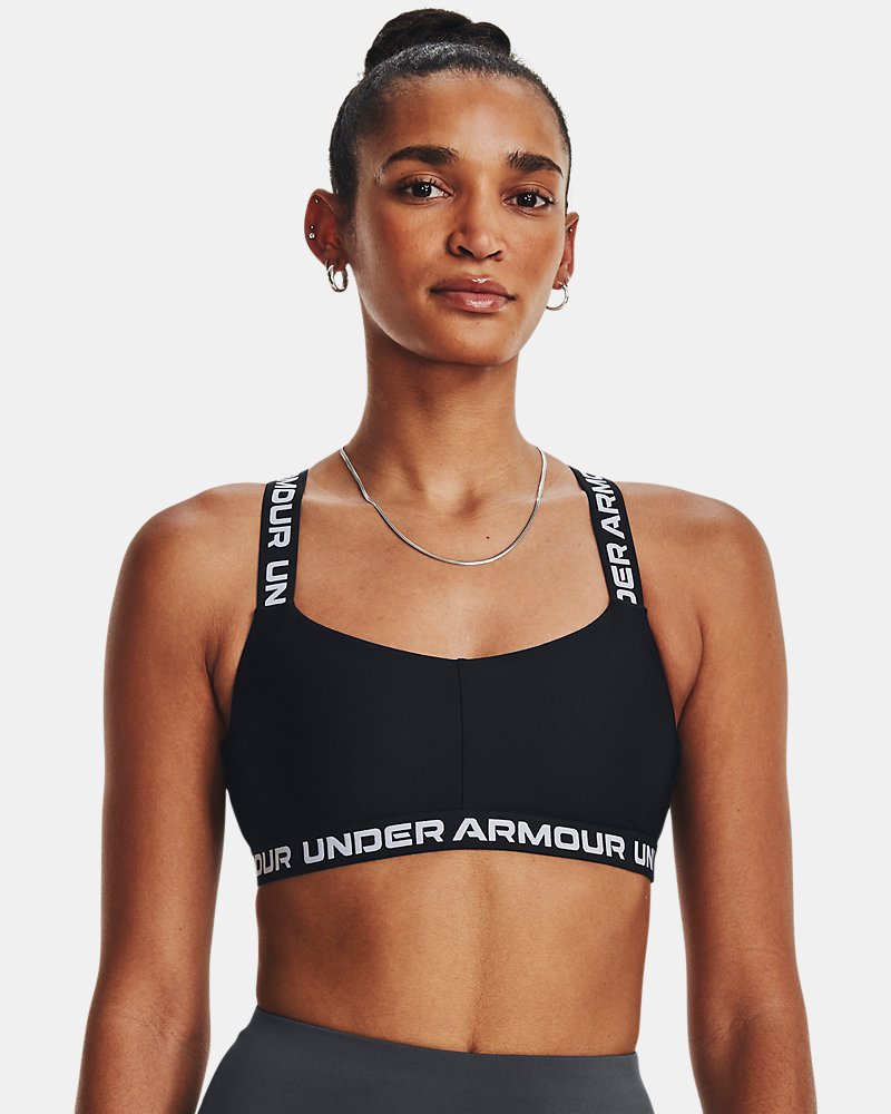 UA Crossback Strappy Low Women's Sports Bra - Black