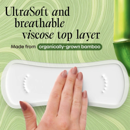 Bamboo Daily Wrapped Panty Liners, Extra Coverage Length - Image 6