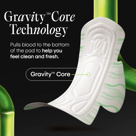 Bamboo Ultra Thin Pads with Wings, Heavy Absorbency - Image 5