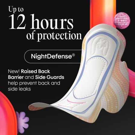 Ultra Thin Teen Pads with Wings, Overnight Absorbency - Image 6