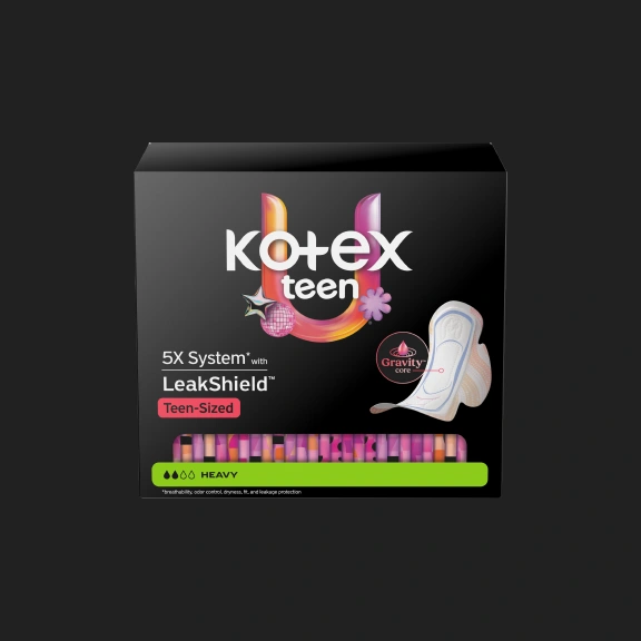 Ultra Thin Teen Pads with Wings, Heavy Absorbency